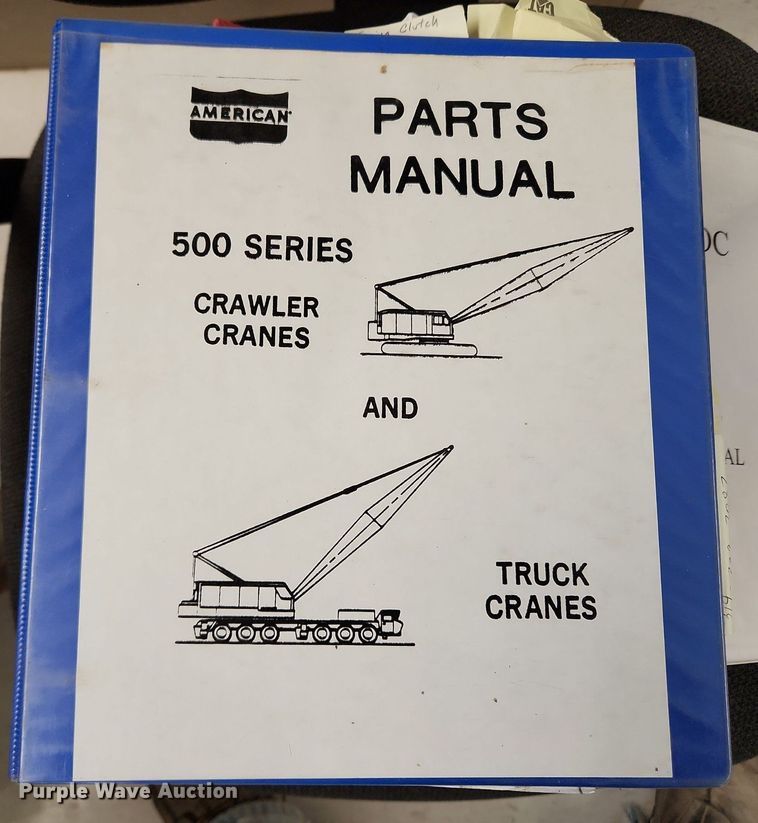 image for item MW9756 1962 American 599  crane