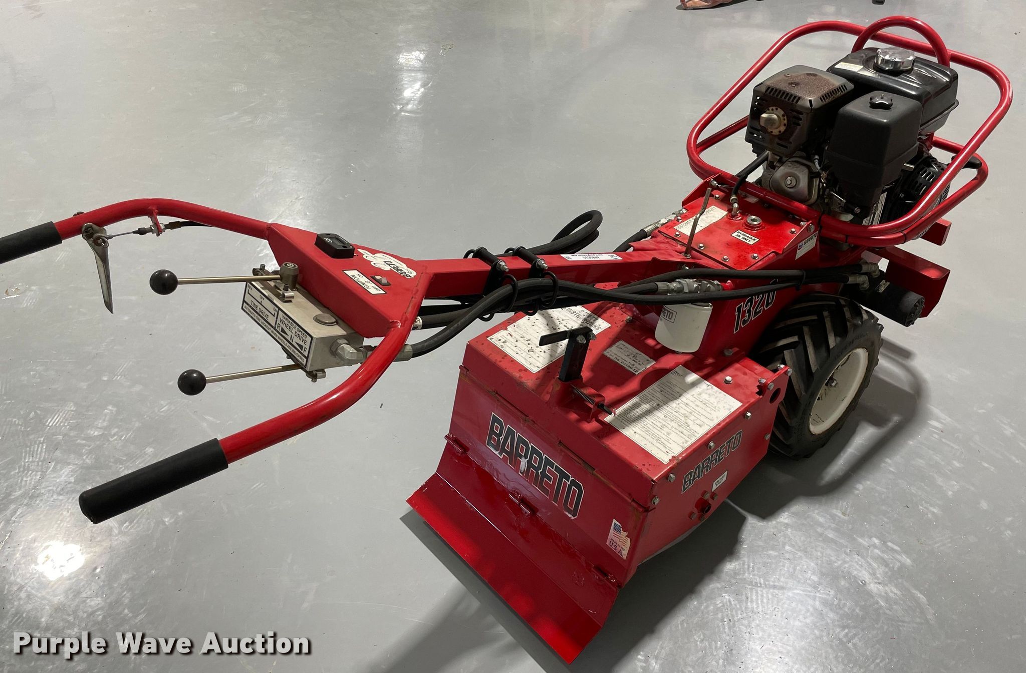Barreto 1320 rear tine tiller in Duncan, OK Item MM9530 sold Purple