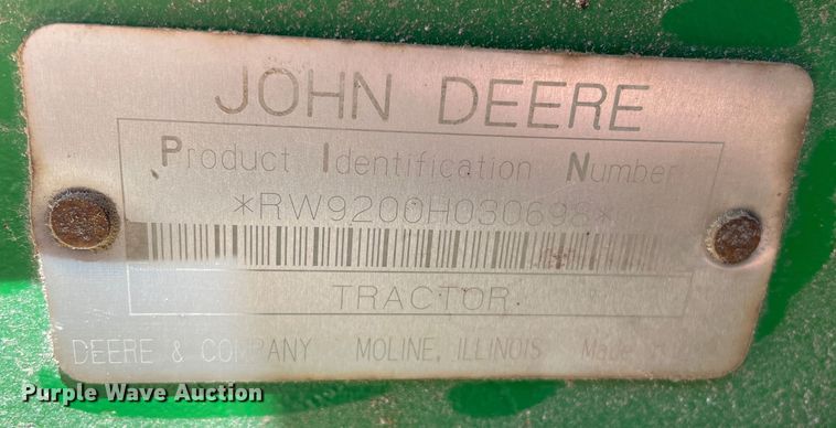 image for item DN4649 2000 John Deere 9200  4WD tractor