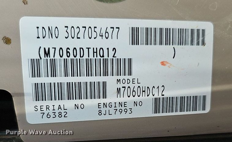 image for item DO4385 Kubota M7060D  MFWD tractor