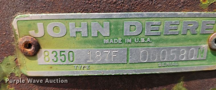image for item DO4386 John Deere 8350  grain drill