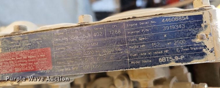 image for item DO4412 Irrigation pump engine