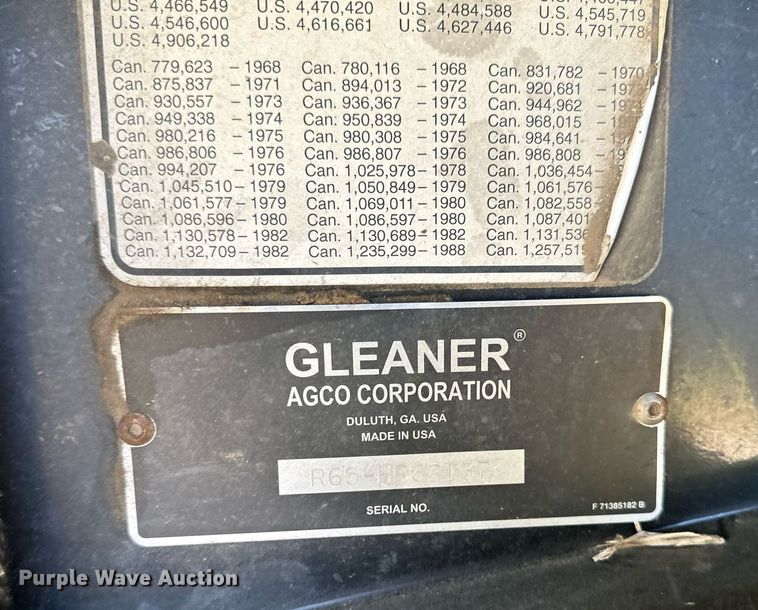image for item DO4938 2006 Gleaner R65  combine