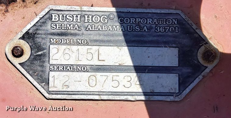 image for item DO4945 Bush Hog 2615L  batwing rotary mower