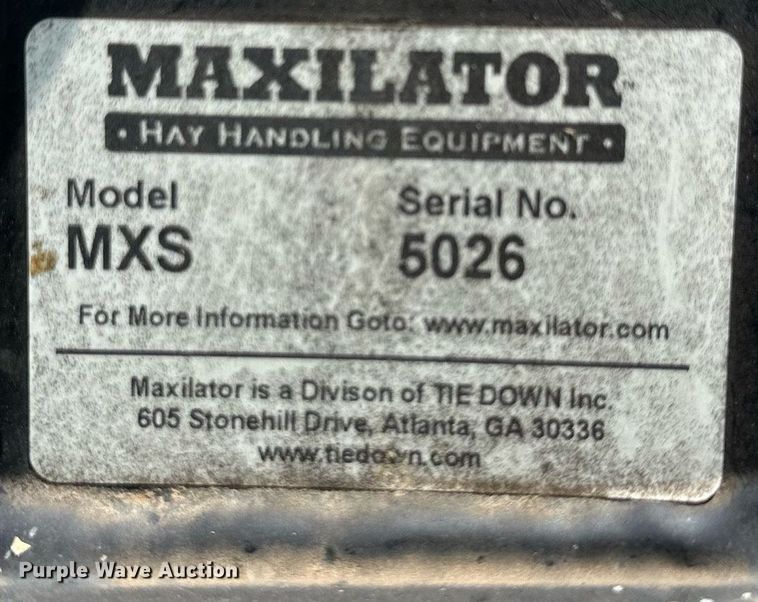 image for item DO5009 Maxilator MXS  hay bale splitter