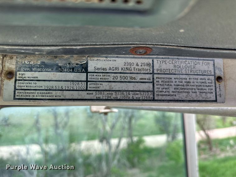 image for item KL9110 1979 Case 2590  tractor