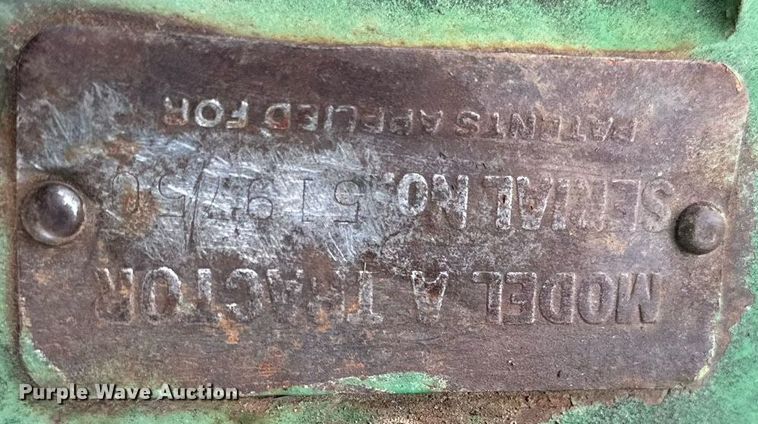 image for item KL9119 John Deere A  tractor