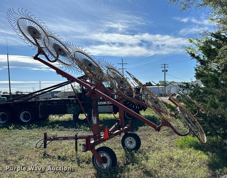 image for item KL9121 H&S V-rake-12  hay rake