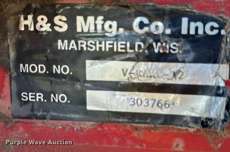 image for item KL9121 H&S V-rake-12  hay rake