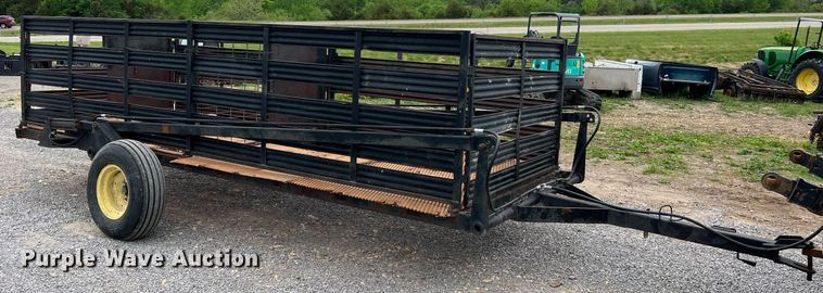 image for item LI9708 Shop built  hog transport trailer