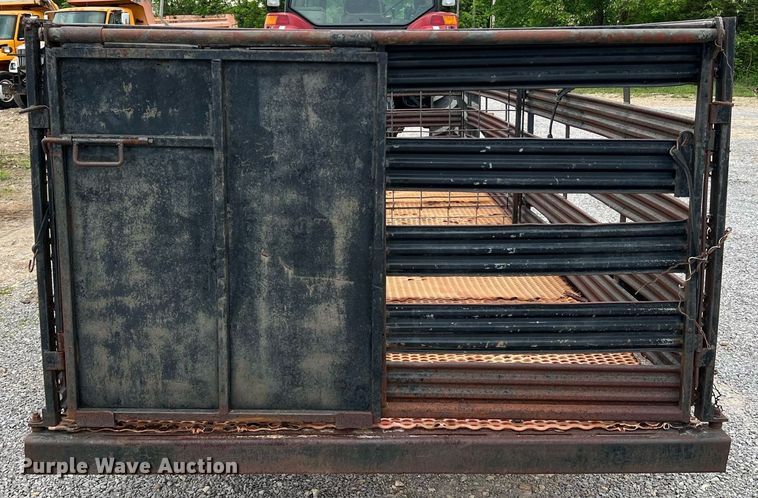 image for item LI9708 Shop built  hog transport trailer