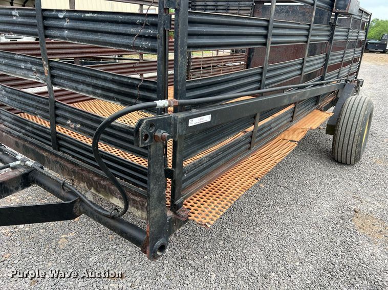 image for item LI9708 Shop built  hog transport trailer