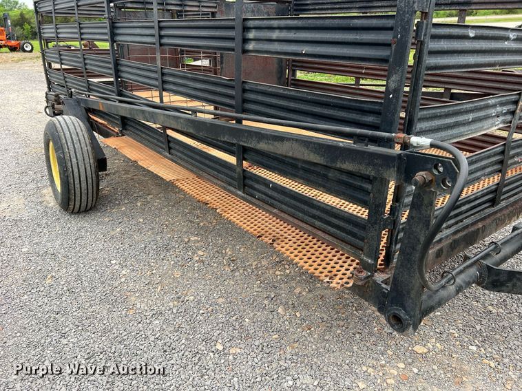 image for item LI9708 Shop built  hog transport trailer