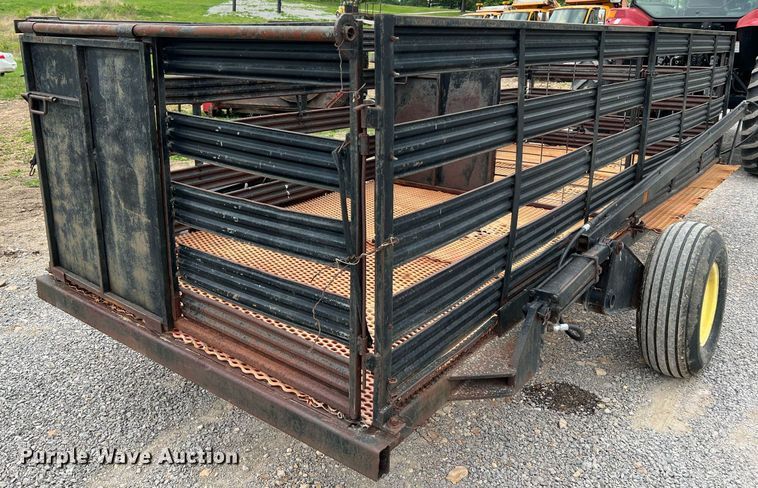 image for item LI9708 Shop built  hog transport trailer