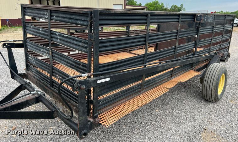 image for item LI9708 Shop built  hog transport trailer