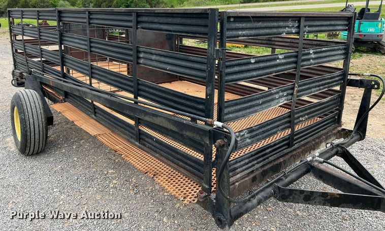 image for item LI9708 Shop built  hog transport trailer