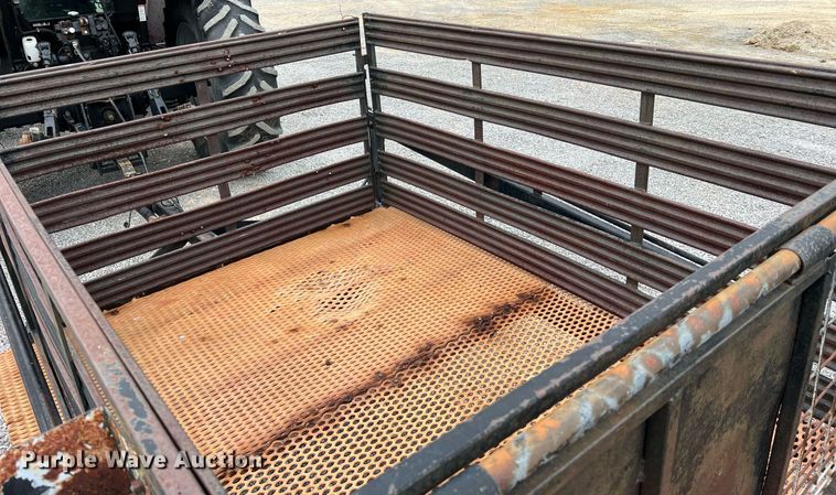 image for item LI9708 Shop built  hog transport trailer