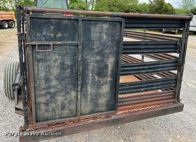 image for item LI9708 Shop built  hog transport trailer