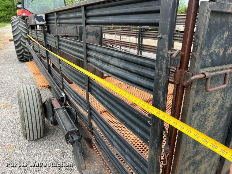 image for item LI9708 Shop built  hog transport trailer