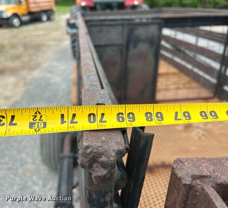 image for item LI9708 Shop built  hog transport trailer