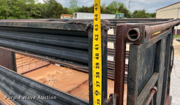 image for item LI9708 Shop built  hog transport trailer