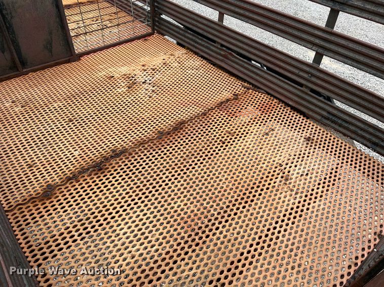 image for item LI9708 Shop built  hog transport trailer