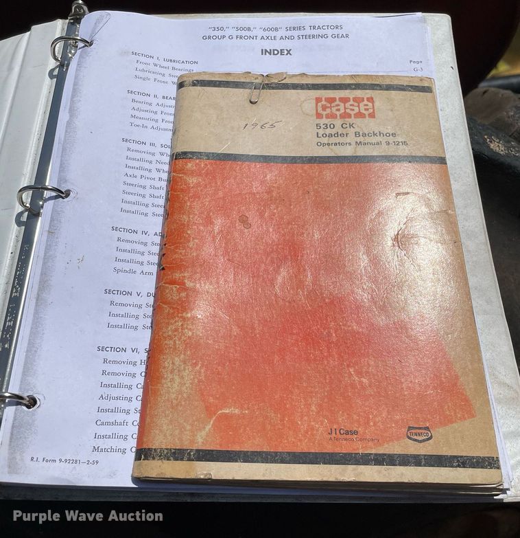 image for item LJ9656 1965 Case G530  tractor