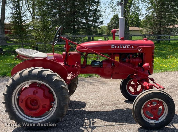 image for item LJ9658 1941 McCormick Farmall A  tractor