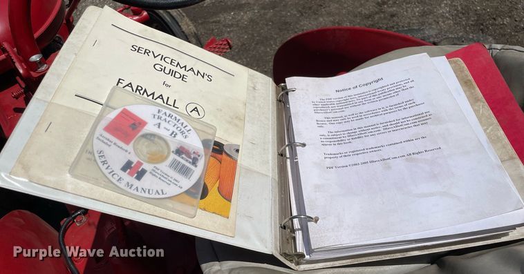 image for item LJ9658 1941 McCormick Farmall A  tractor