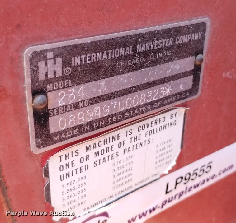 image for item LP9555 Farmall 400  with International 234 corn picker