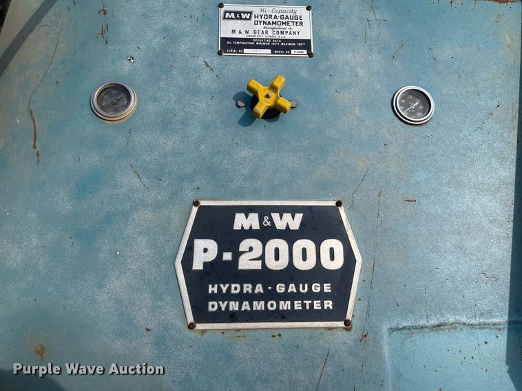 image for item LY9687 1970 M&W P-2000  Hydra-Gauge Dynameter PTO generator