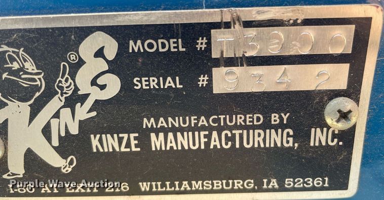 image for item LY9695 Kinze T3000  seed meter test stand