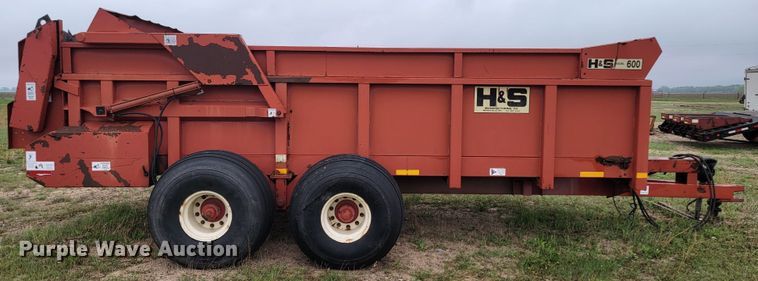 image for item ML9368 H&S MS600  manure spreader