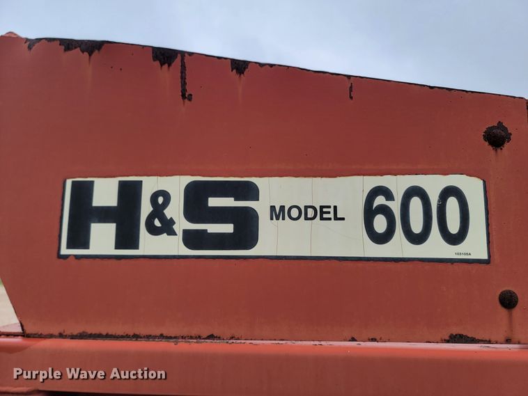 image for item ML9368 H&S MS600  manure spreader