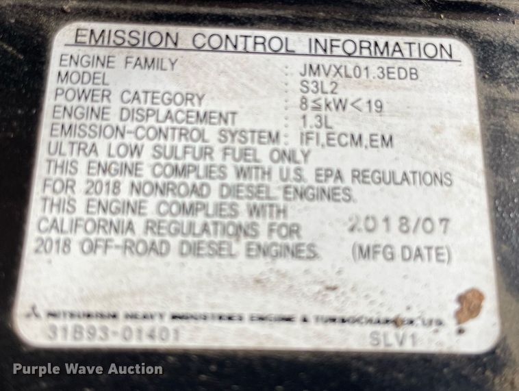 image for item MS9767 2018 Mitsubishi S3L2  engine