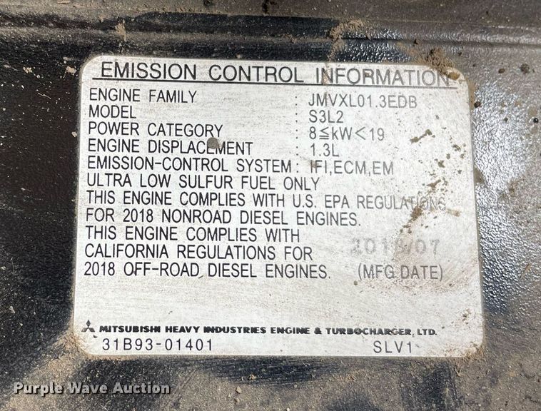 image for item MS9768 2018 Mitsubishi S3L2  engine