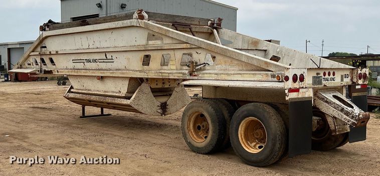 image for item DJ0833 1999 Trail King TK54BDU-402  bottom dump trailer