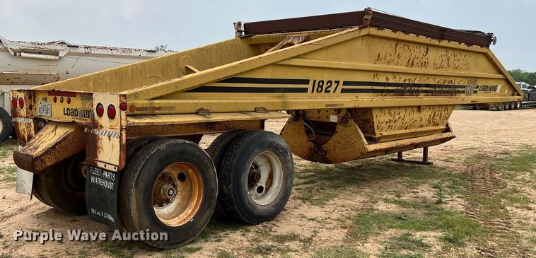 image for item DJ0834 1988 Load King 1827-3-2  bottom dump trailer