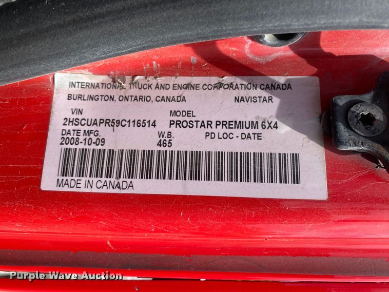 image for item DL7199 2009 International ProStar  semi truck