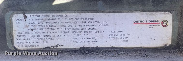 image for item DL7203 2005 Freightliner Columbia  semi truck