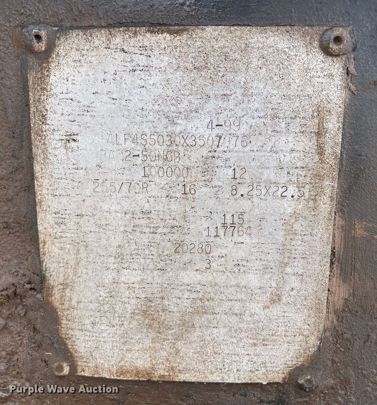 image for item DN4645 1999 Fontaine RAM2-50NGB  lowboy equipment trailer