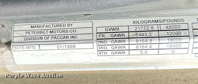 image for item DO4964 1998 Peterbilt 379  semi truck