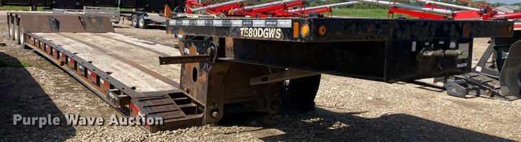 image for item HN9887 2012 Trail-Eze TE80DGWS  lowboy equipment trailer
