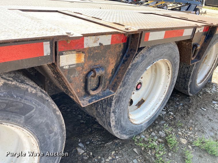 image for item HN9887 2012 Trail-Eze TE80DGWS  lowboy equipment trailer