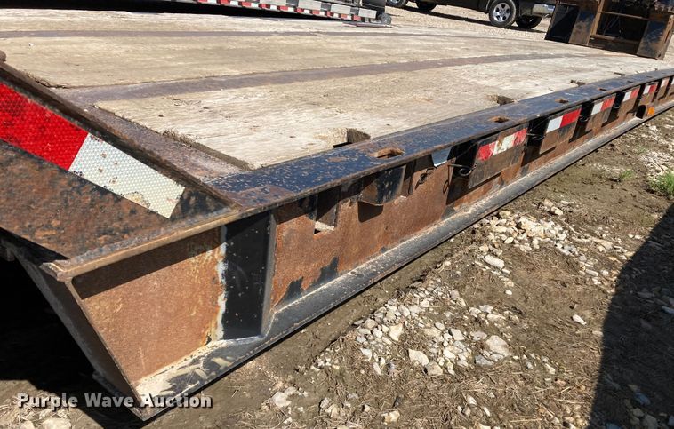 image for item HN9887 2012 Trail-Eze TE80DGWS  lowboy equipment trailer