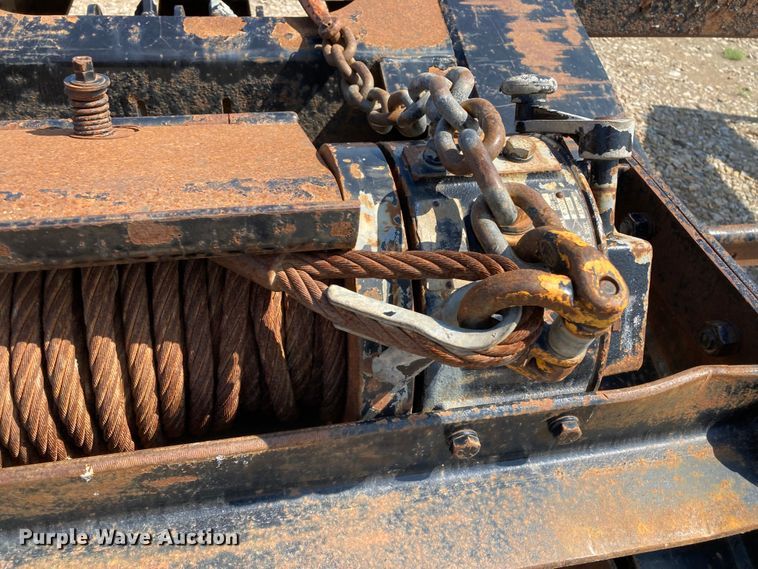 image for item HN9887 2012 Trail-Eze TE80DGWS  lowboy equipment trailer