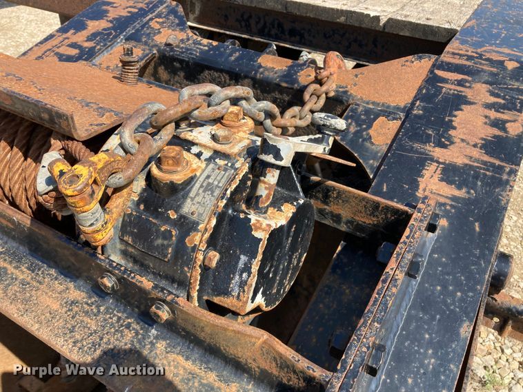 image for item HN9887 2012 Trail-Eze TE80DGWS  lowboy equipment trailer