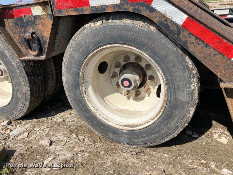 image for item HN9887 2012 Trail-Eze TE80DGWS  lowboy equipment trailer