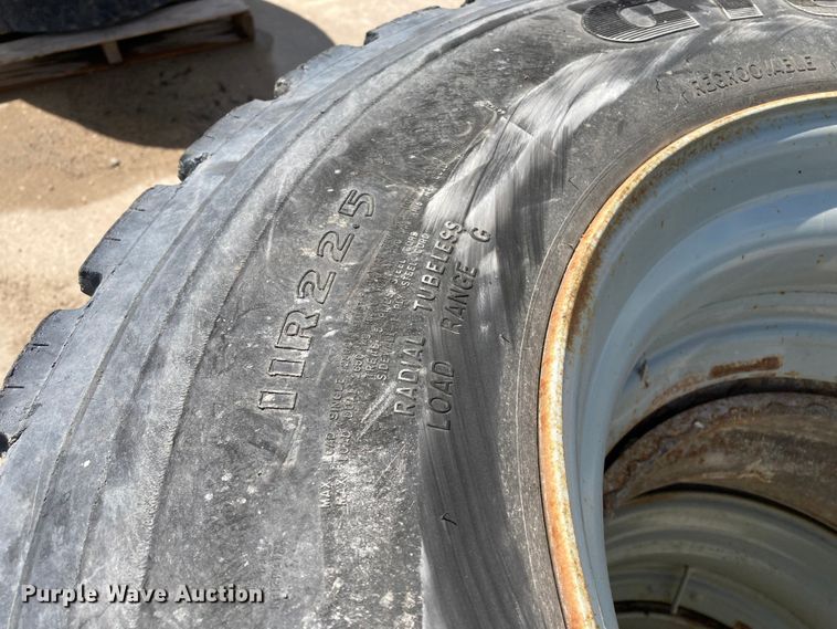 image for item HN9899 (8) 11R22.5 tires