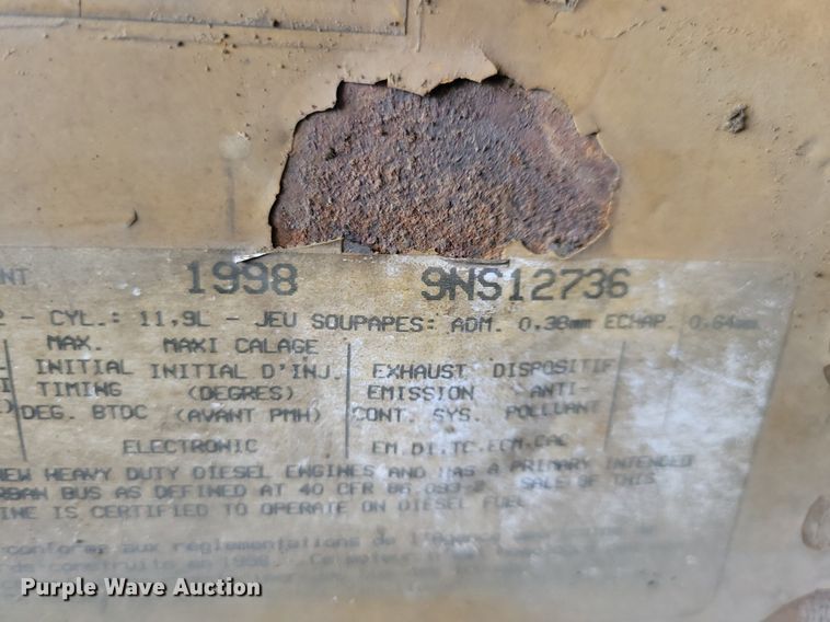 image for item JO9135 1998 Caterpillar C12  engine